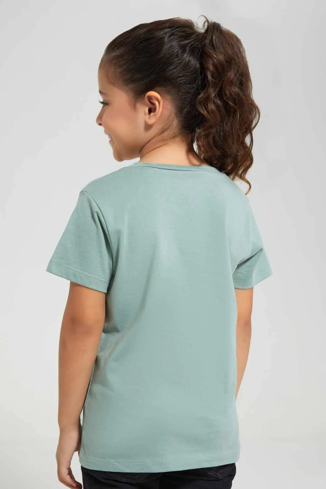 Mint Graphic Printed T-Shirt