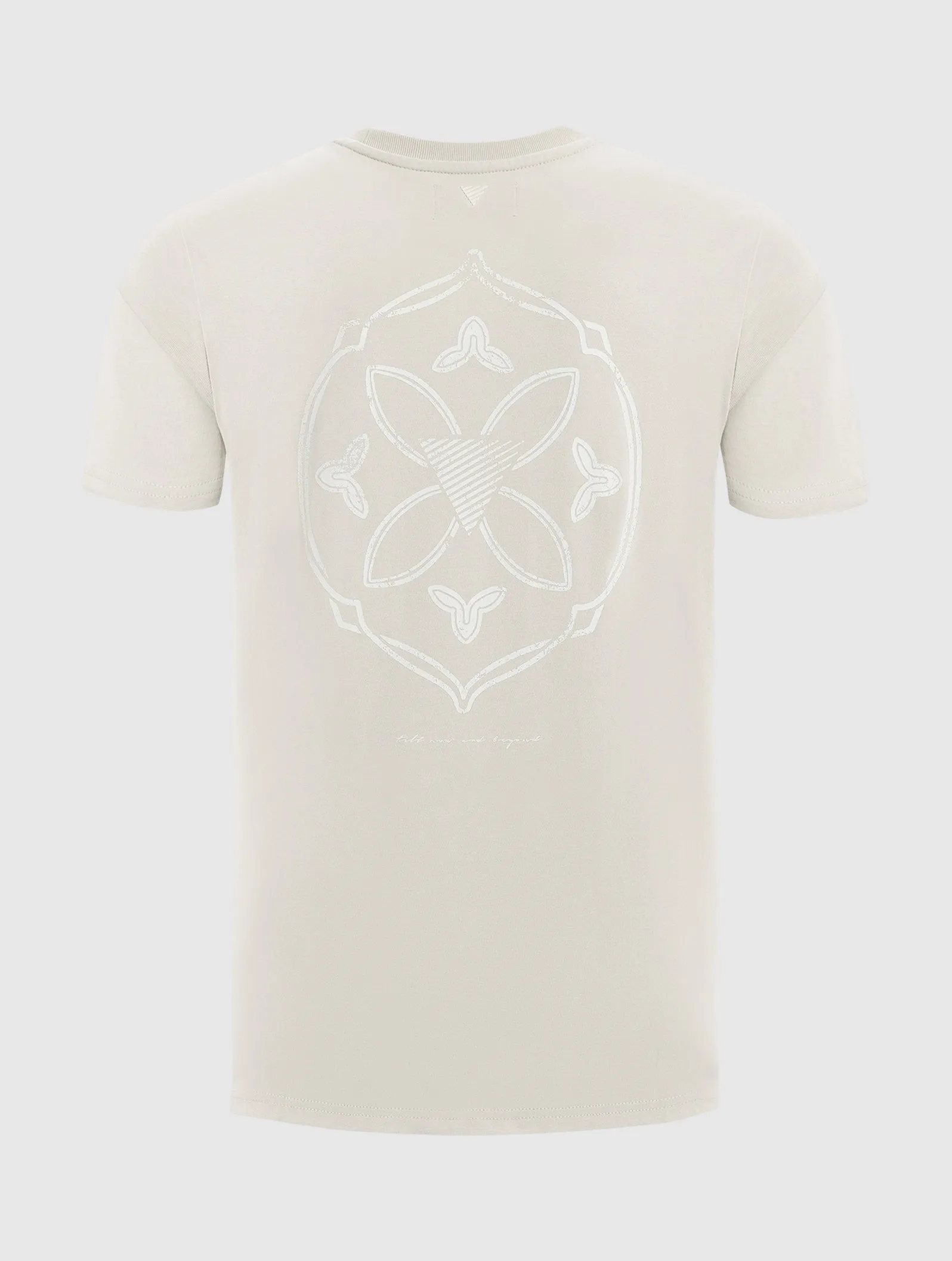 Monogram Back Print T-shirt | Sand