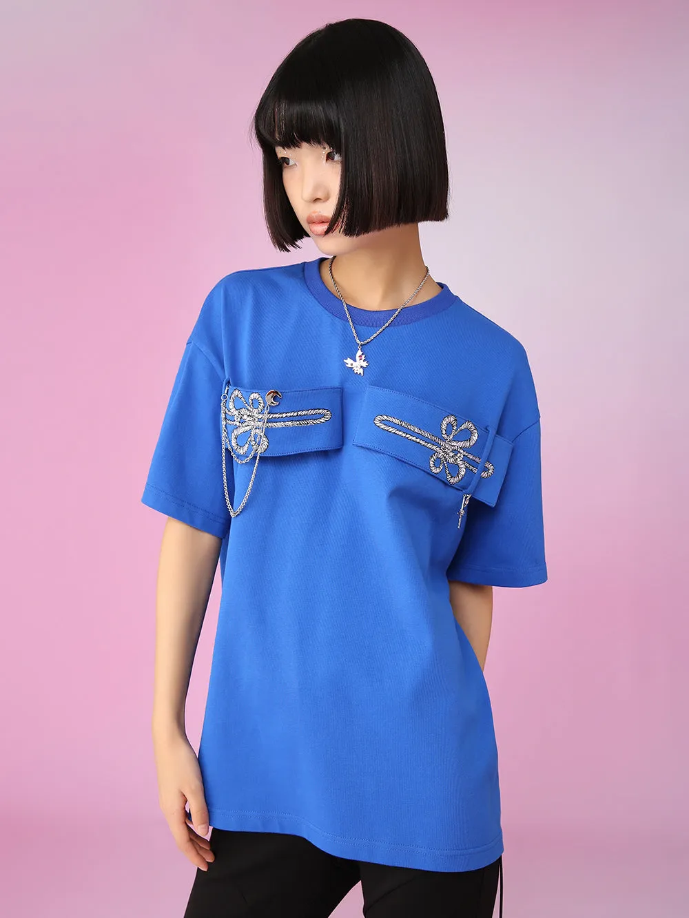 MUKZIN New Blue Eye-appeal Casula T-shirts