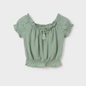 Off Shoulder Mint Top