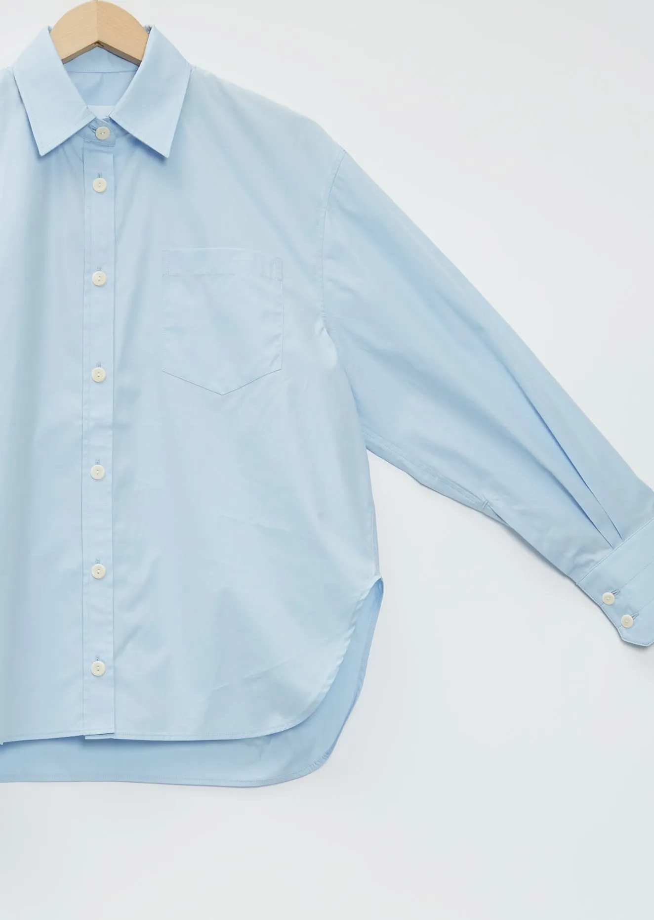 Oversized Shirt — Sky Blue