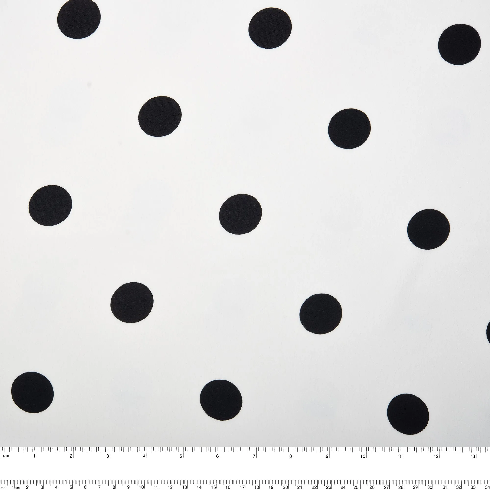 POLKA DOT Printed Polyester - Large - White / Black