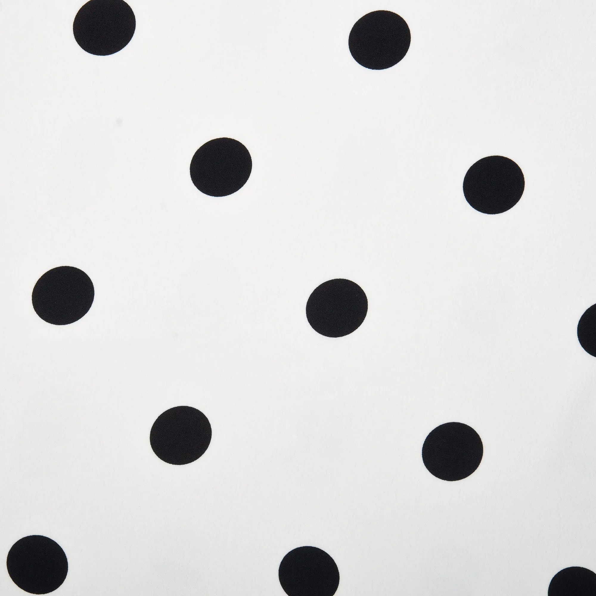 POLKA DOT Printed Polyester - Large - White / Black