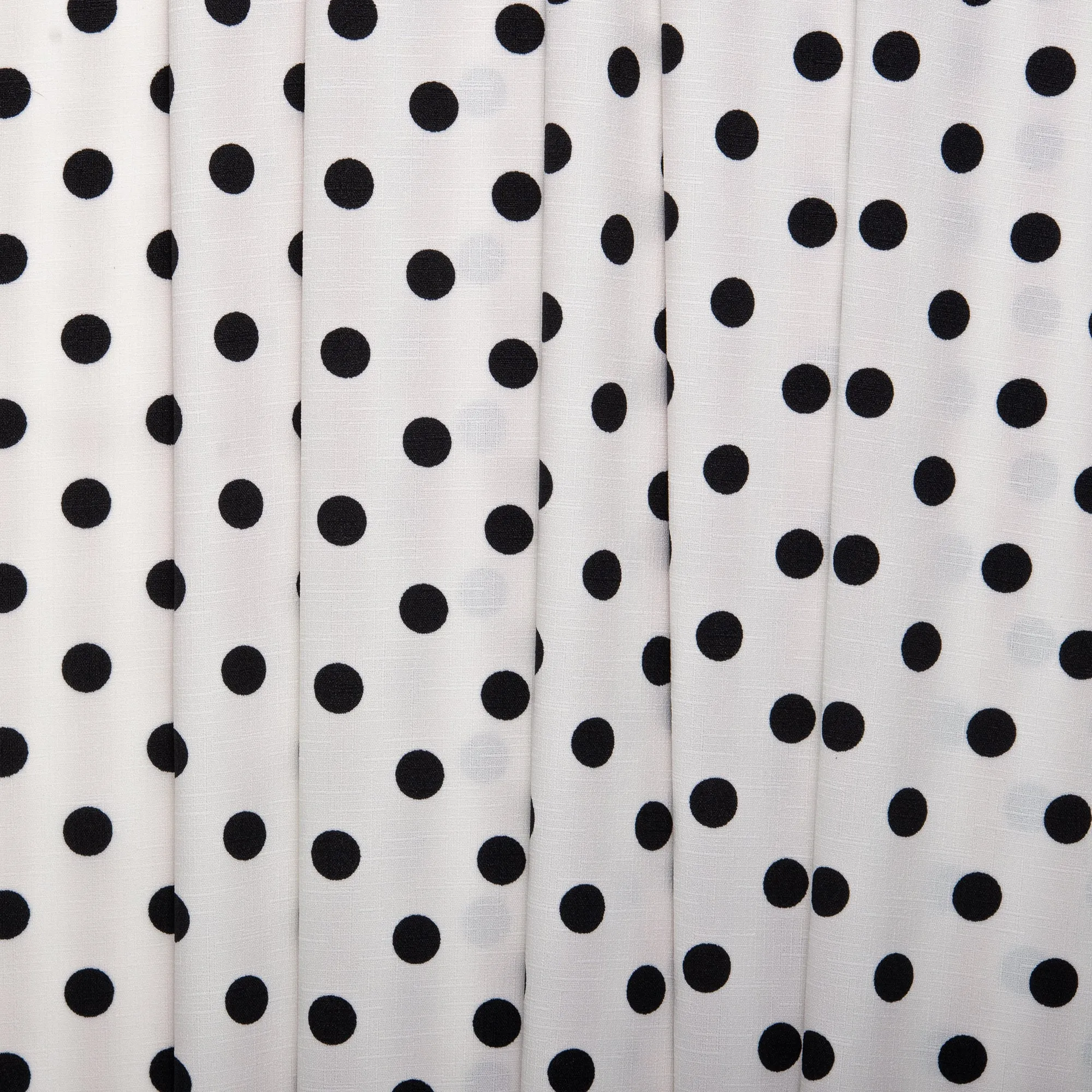 POLKA DOT Printed Polyester - Medium - White / Black