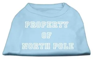 Property of North Pole Screen Print Shirts Baby Blue XXXL (20)