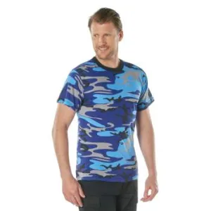 Rothco Camo T-Shirt / Electric Blue Camo