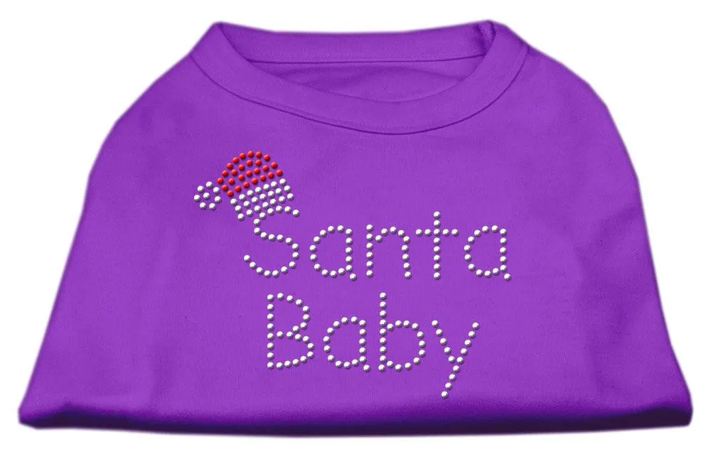 Santa Baby Rhinestone Shirts  Purple M (12)