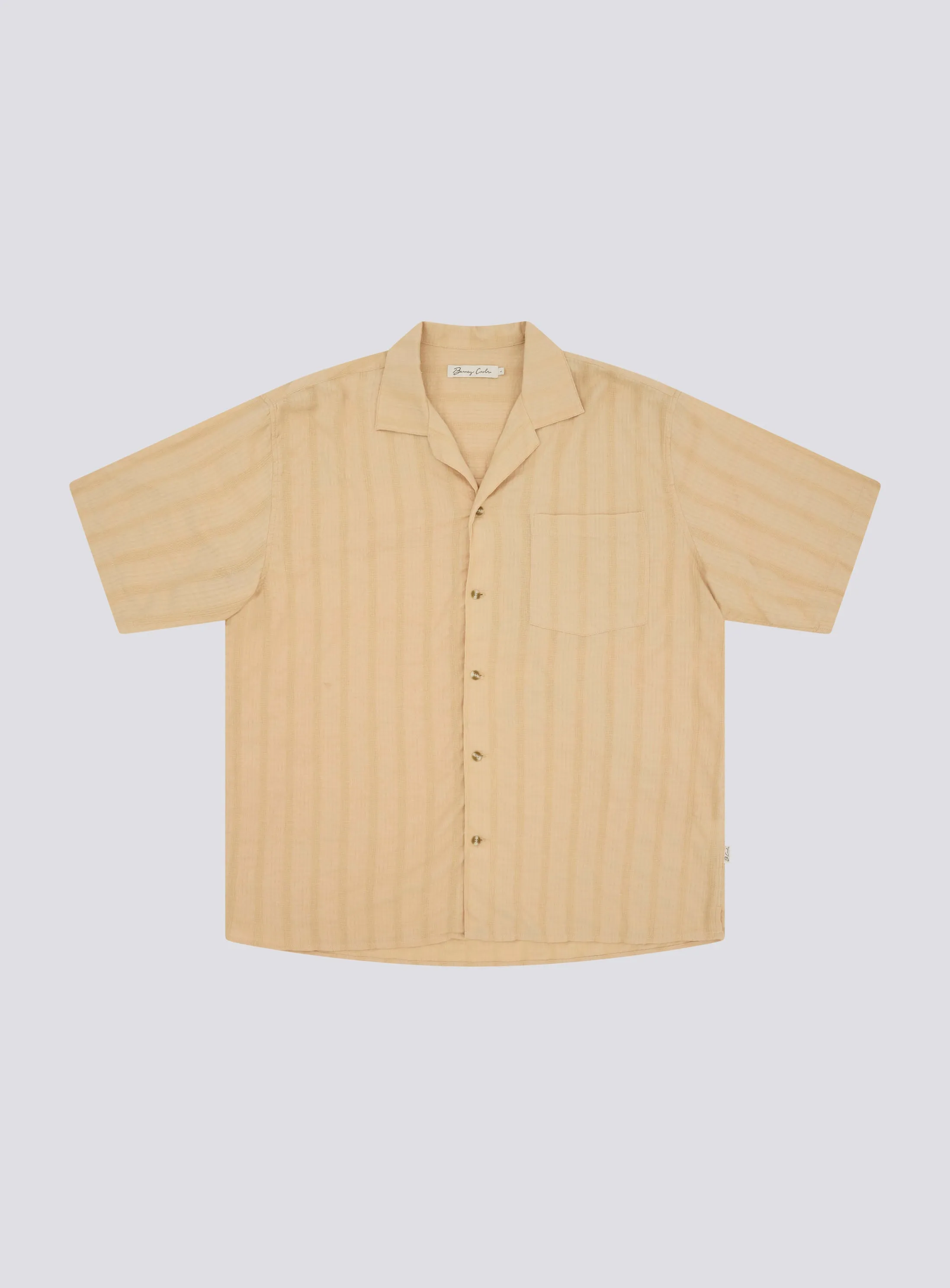 Seersucker Shirt Beige