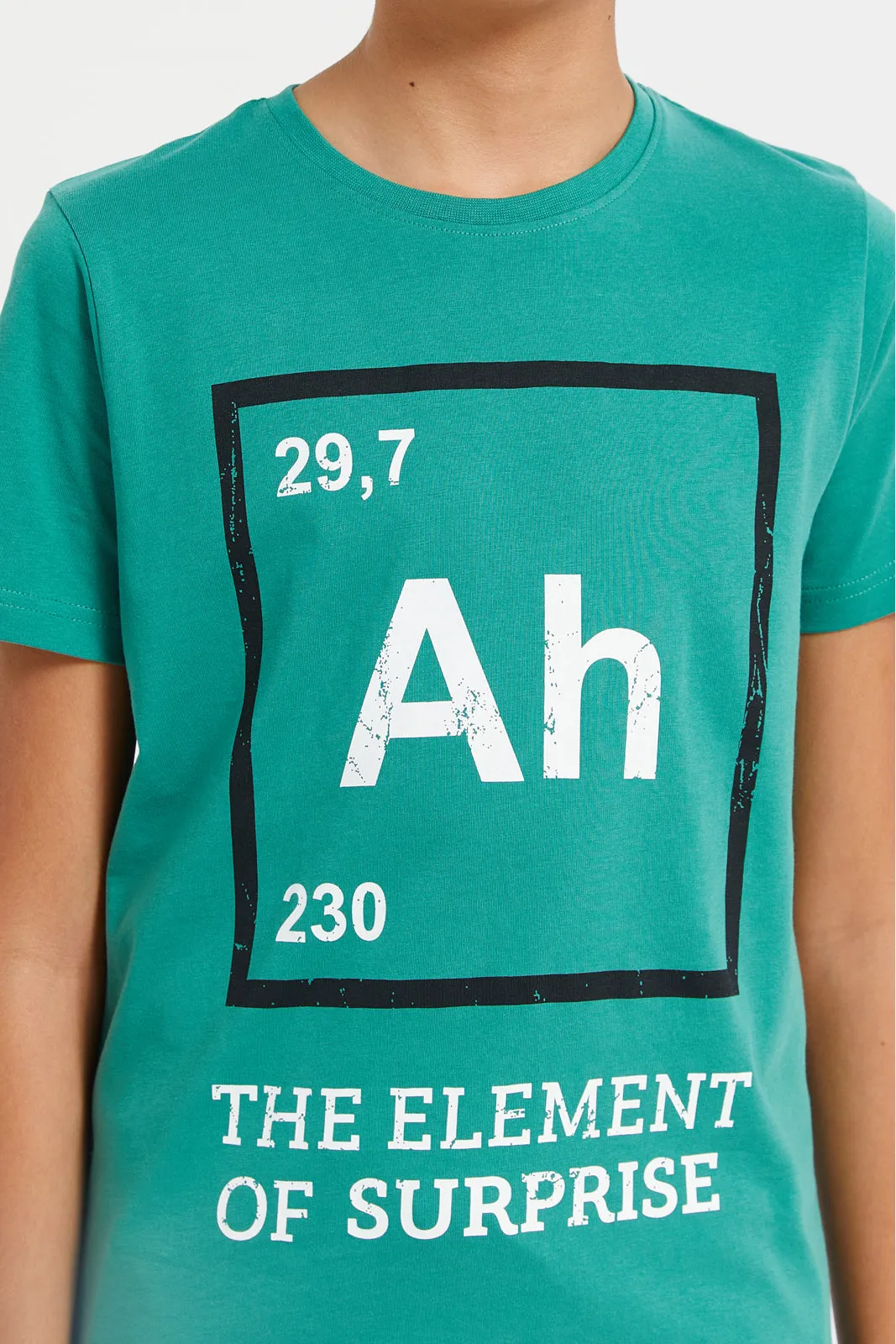 Senior Boys Green Element Of Surprise Graphic T-Shirt