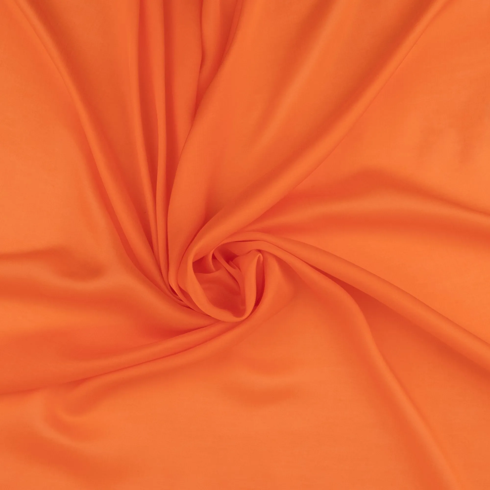 Solid Faux Silk - BRIANA - 002 - Tangerine