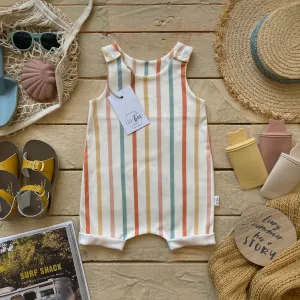 Summer Stripe Short Romper | Ready To post