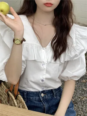 TastyHottie - Stylish Sleeves Falbala Blouses&shirts