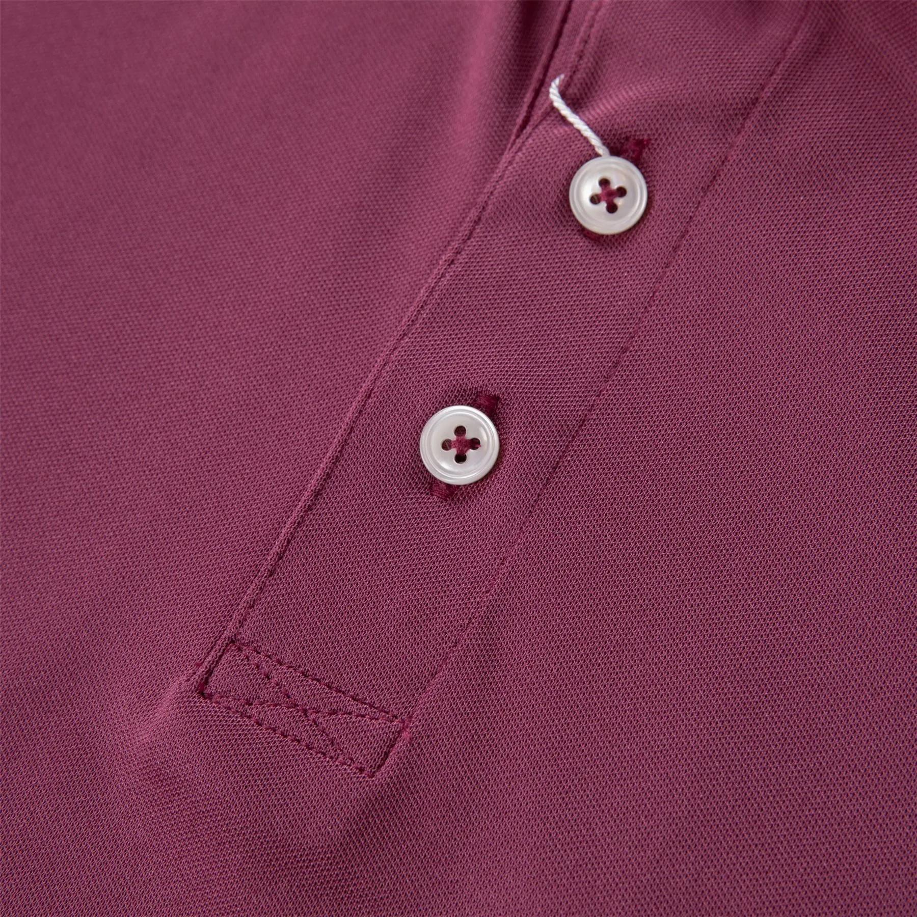 The Macdonald Knit Polo Vintage Claret - AW24