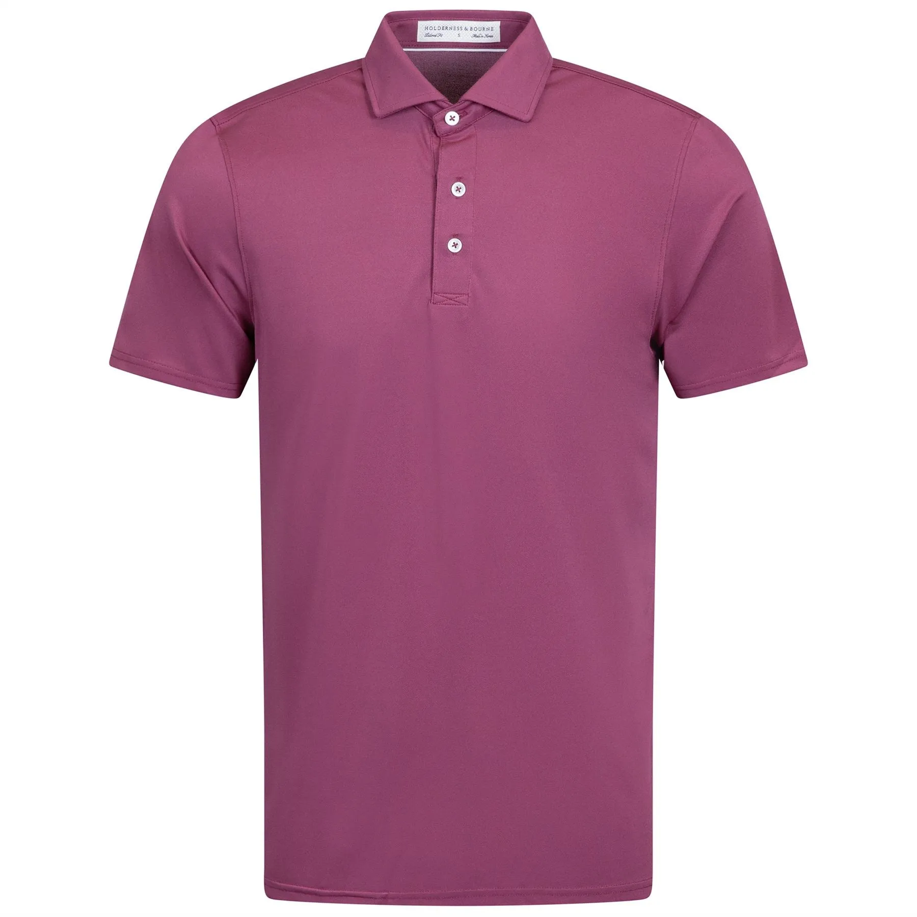 The Macdonald Knit Polo Vintage Claret - AW24