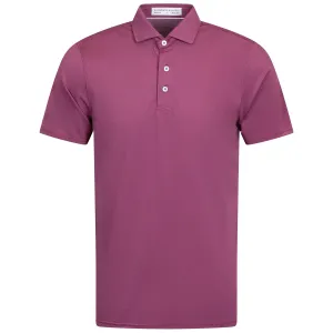 The Macdonald Knit Polo Vintage Claret - AW24