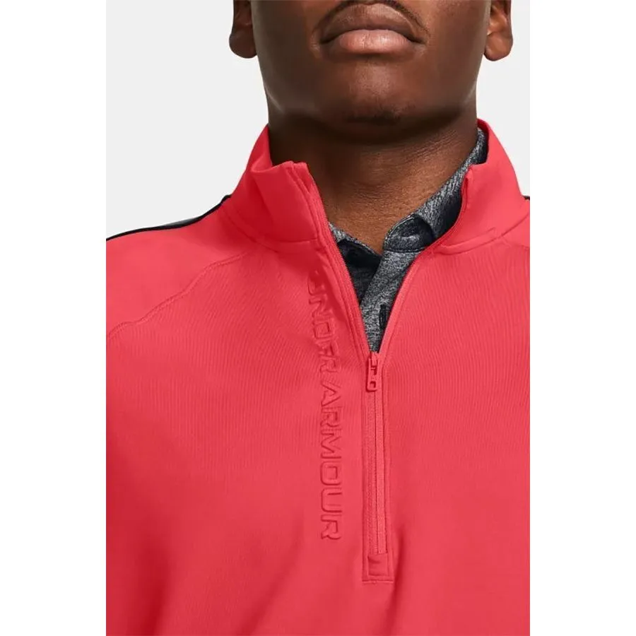 Under Armour Mens Storm Midlayer 1/2 Zip Red Solstice