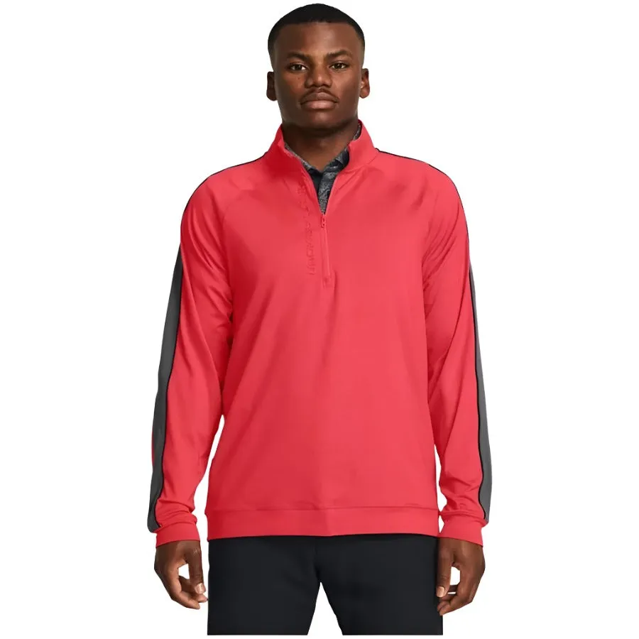 Under Armour Mens Storm Midlayer 1/2 Zip Red Solstice