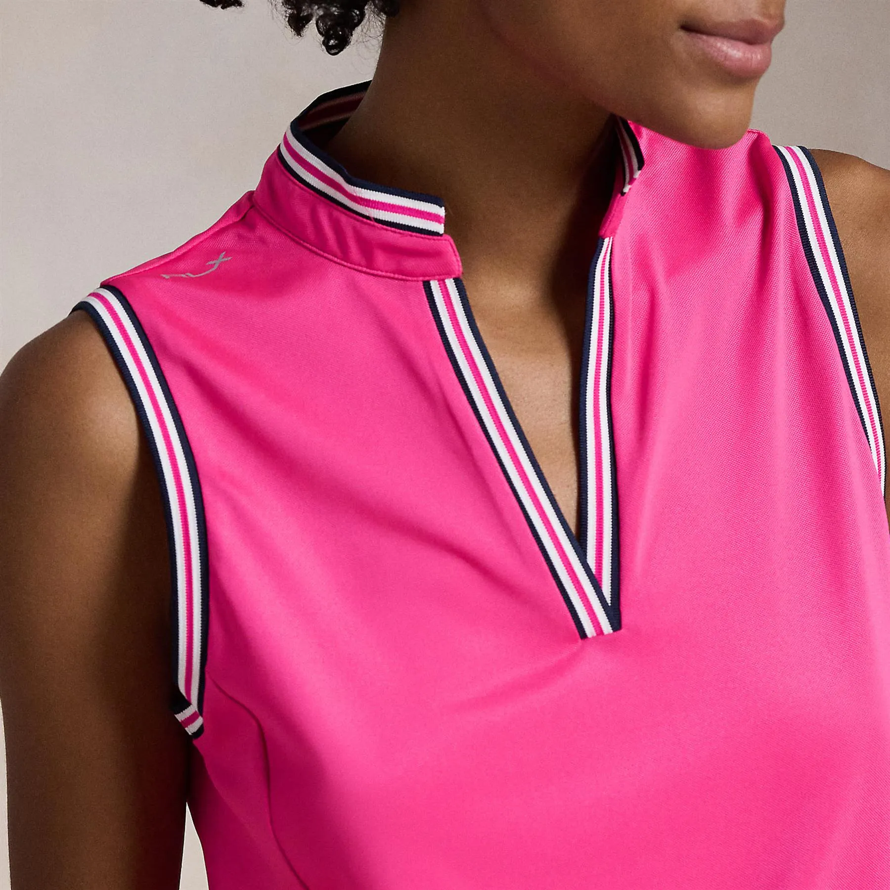 Womens RLX Tailored Fit SL Polo Bright Pink - AW24