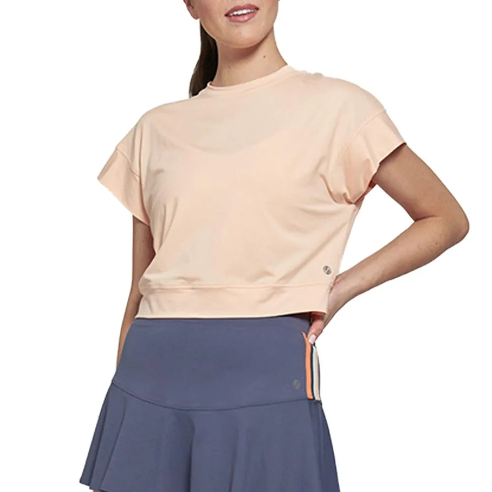 Women's Saturday Tennis Tee Peach Whip