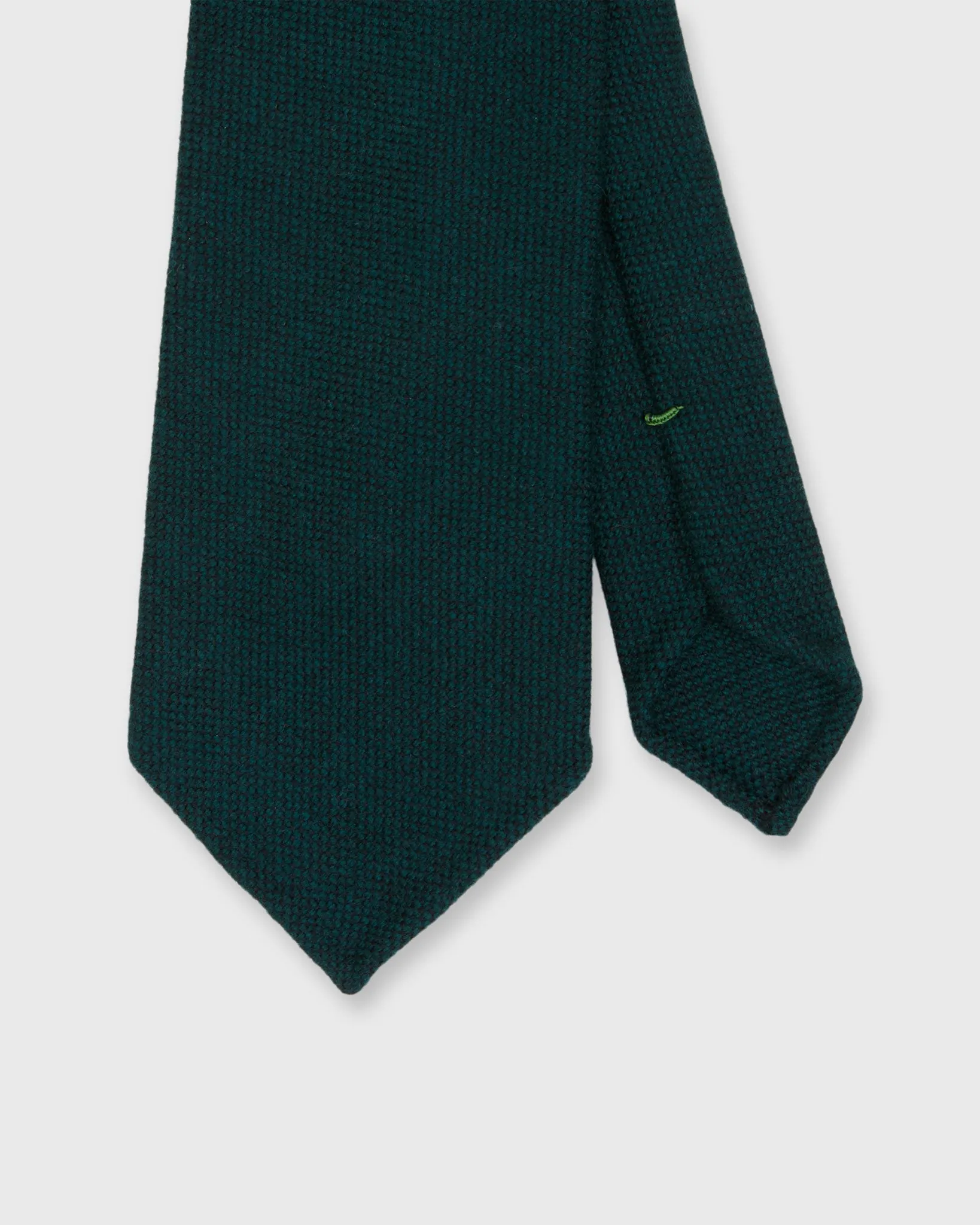 Wool Twill Tie in Emerald