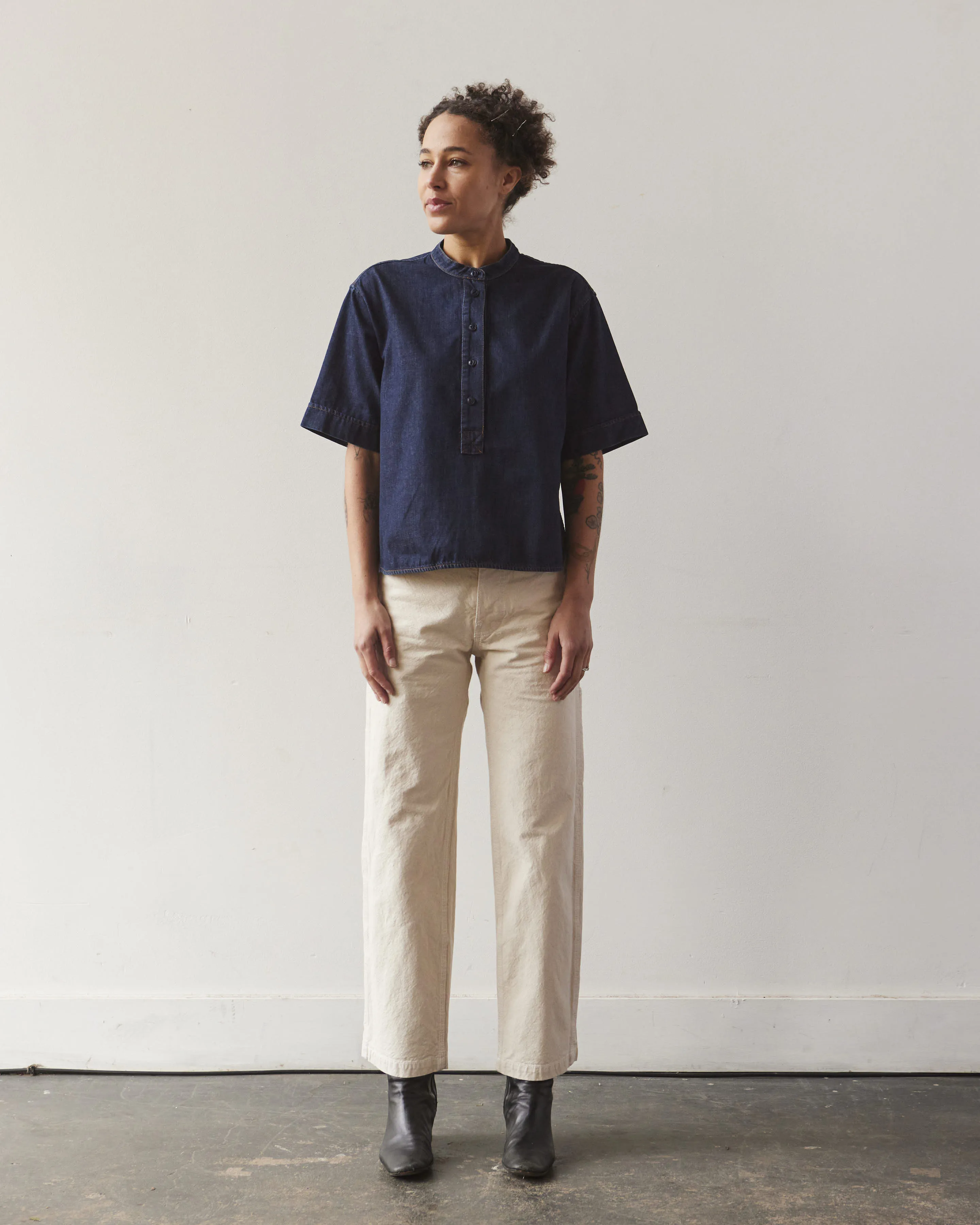 YMC Manon Shirt, Indigo