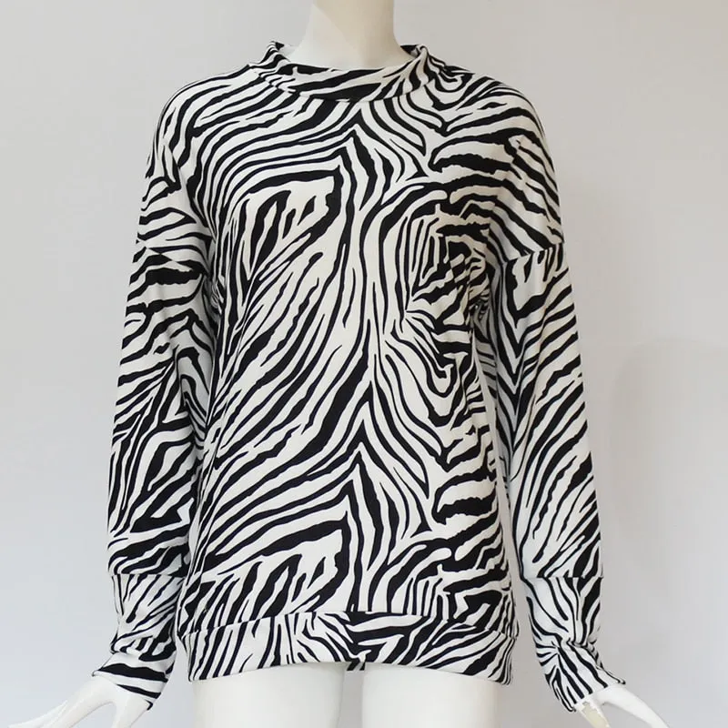 Zebra Print Womens Tops And Blouses