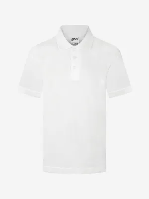 Zeco Kids School Polo Shirt in White